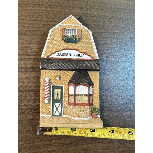 Woodbury Way Barber Shop Small Town Store Front Men's Haircut Facade w/ Hanger - Picture 2 of 5